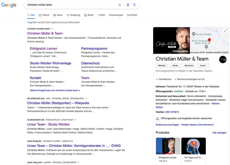 Google Suche web